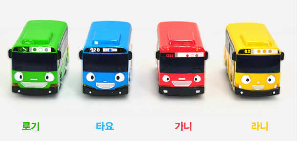 타요스페셜꼬마버스세트4종